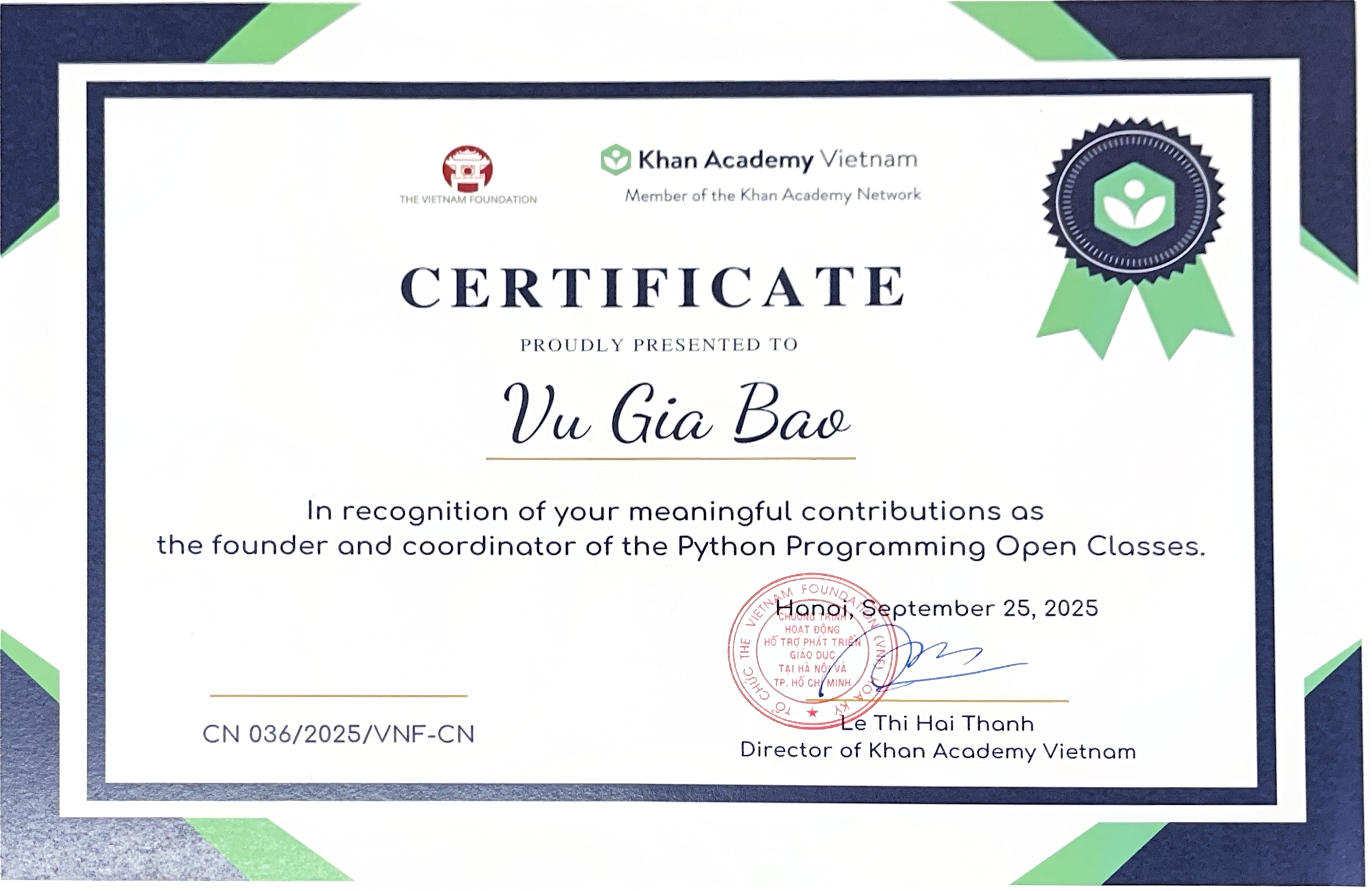 Khan Academy Ambassador